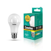 ლედ ნათურა ეკონომიური LED9-A60/830/E27 9ვტ=65ვტ