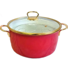 ემალის ქვაბი შუშის თავსახურით ARSHIA EN128-2926 (16სმ, 1.5L) 31039