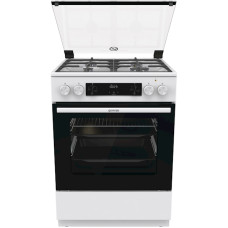 გაზქურა Gorenje GKS6C70WF, 4 Gas, Oven, White