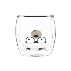ჭიქების ნაკრები Ardesto AR2625GAS 250ml, 2 pcs Double Wall Borosilicate Glass Mug Set Animals