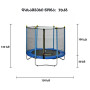 ასაწყობი ბატუტი ცისფერი (150 CM, 100 KG)